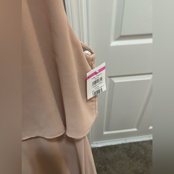 Lulus Utterly Enchanting Blush Sleeveless Maxi Dress Size Large NWT - Picture 5 of 16